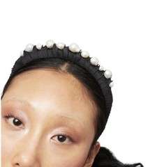 💜💜💜 Mimco New Lustre $129 Pearl Fascinator Races Wedding Headband Hair Clip