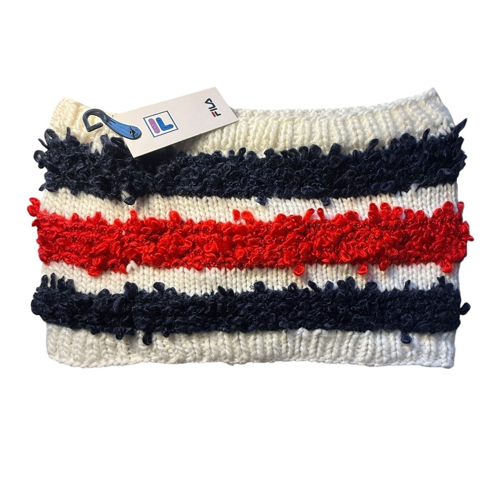 Fila Chunky Knit Striped Headband