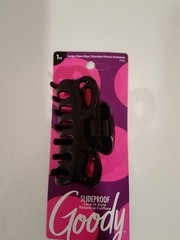 Goody Large Claw Clip Slideproof Black 3.5 Inch Set of 3