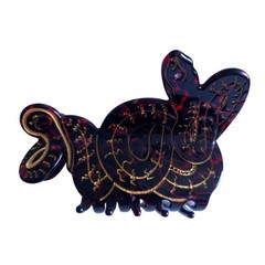 Novelty Mamba Snake Hair Clip,Funny Acetate 1 Count (Pack of 1), Red