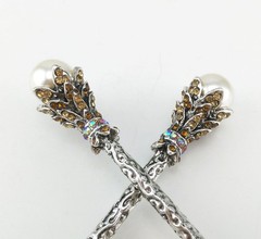 Pack of 2 Vintage Rhinestone Pearl Hair Stick Vintage Hair Chopsticks Hairpin