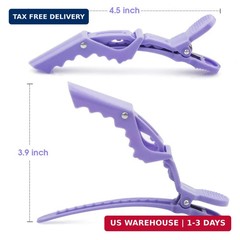 GLAMFIELDS 12 pcs Alligator Hair Clips for Styling Sectioning, Non-slip Grip Cli