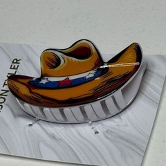 Cowboy Hat Hair Clip Western Y2K Cowgirl Stars Barrette Cute Accessory
