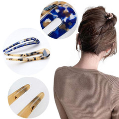 French Hair Forks Tortoise Shell U Shape Updo Hair Pins Clips for Thin Thick Hai