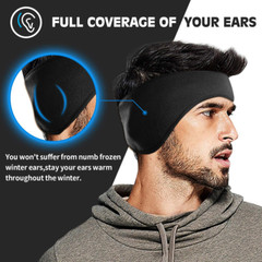 Ear Warmer Headband Cover Winter Fleece Ear Muffs Sports Sweatband for Men Women