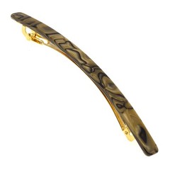 Camila Paris CP3251 French Hair Barrette Large Brown, Long Skinny Strong Grip