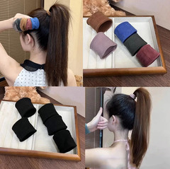 4pcs Thick Elastic Hair Tie Scrunchie Ponytail Holder Set Hair Accessories