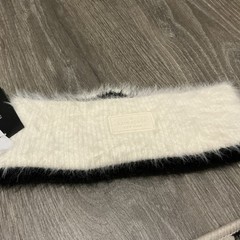 kate spade new york Headband Colorblock Knit Cream Black 1Size Women’s NWT