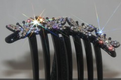 1 New Gorgeous Hair Comb with Shinny Crystals Hair Jewelry Accessories US Seller
