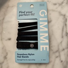 Gimme Bounce Back 5ct. Hair Bands 4-Medium/1-thick Hair Bands Black Color