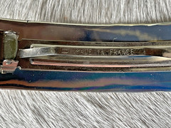 Western Womens Barrette 3.75 x 1 in Silver Hand Engraved Cowgirl Rodeo Horse