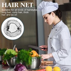 500 Pcs Nylon Hair Nets for Food Service & Dance, 24″ Elastic Edge Mesh, Black