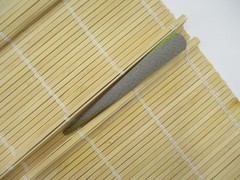 Gray Large Kimono Hair Clip, 130mm Long Metal Upcycled Silk Hair Stick