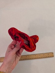 Mothman Believes in Me Satin Handmade Polyester Zipper Pocket Scrunchie
