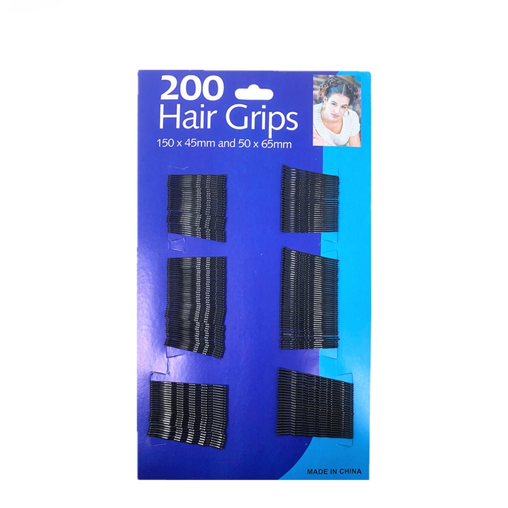 800 Pcs Black Wavy Hair Clips Bobby Pins Hair Grips Secure Hold Salon Styling