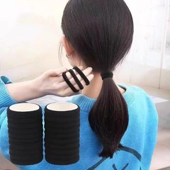 200PCS Black Hair Ties for Women Girls Seamless Thick Hair Band Elastic Hair …