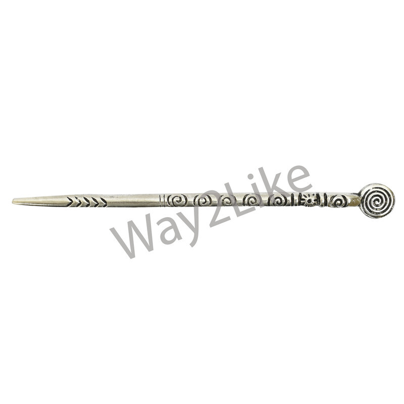 Women Metal Hair Pins Floral Design Handmade Juda Chopsticks Bun Accessory