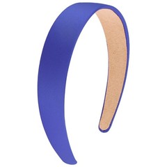 Wecoe Royal Blue Headband 1.2 Inch Wide Silk 1 Count (Pack of 1),
