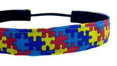Autism headband. Autism awareness. Nonslip Headband. Nurse headband.
