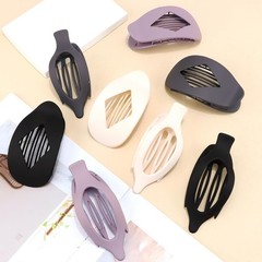 KICOSY 8PCS Flat Hair Clips for Women Non Slip Claw Clips Purple