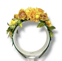 Floral and Lemon Headband