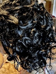 100% REMY HUMAN HAIR LACE FRONT WIG SHORT WAVY LAYERED BOB #SOFT BLACK NWT