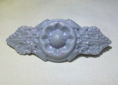 SILVER GRAY COLOR HAIR CLIP ACCESORY BARRETTE