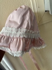 Baby The Stars Shine Bright Bonnet Hat Bows Ribbon Pink