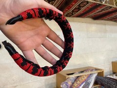 Handmade Embroidered Fabric Hairband – Traditional Ethnic Style Hair Accessory