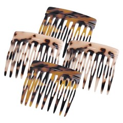 Hair Side Comb – Small French Twist Hair Combs Tortoise Shell, Leopard