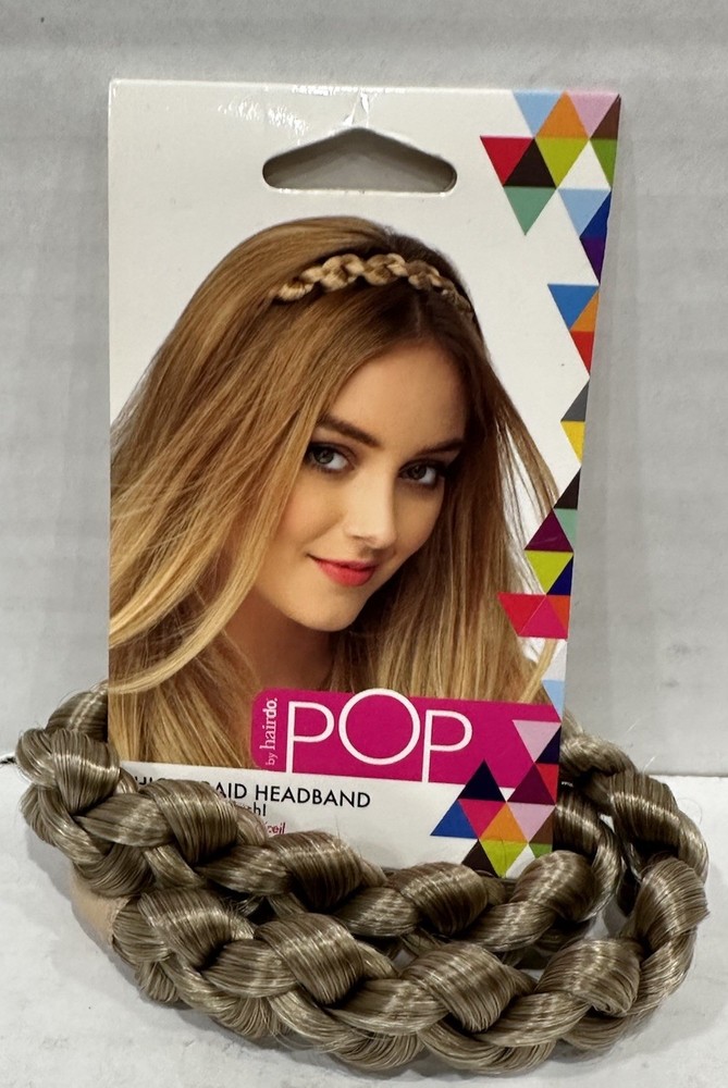 POP by Hairdo Headband Braid Ponytail extension Golden Wheat
