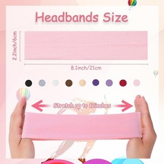 Headbands for Women Non Slip, 9Pcs Soft Elastic Hair Bands for Women’s Hair