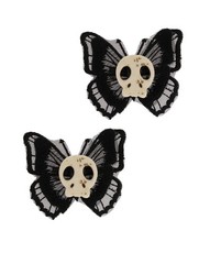 Halloween Skull Hair Clips Butterfly Halloween Skeleton Butterfly Gothic Hair…