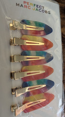 MARC JACOBS PERFECT Pride Rainbow Women Hair Clips Pins Set – Total 12 BRAND NEW