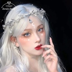Headband Ethnic Fashion Creative Shape Elf Crown Eyebrows Heart-shaped Orientals