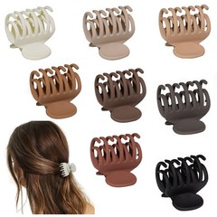 8PCS Claw Clips for Thin Hair Women, 1.6″ Small Claw Clips Matte Medium Hair …