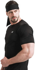 Head Tie Sports Long Headband Tennis Ninja Sweatband Bandana for Men Women