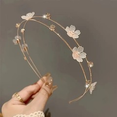 🌸Fairy Style Pink Cherry Blossom Double Layer Hair Hoop