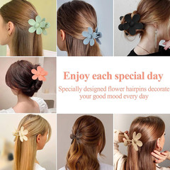 Flower Claw Clip 7 PCS Claw Clips, Hair Clips for Women Non Slip for Thick Hair