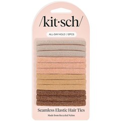 Kitsch Nylon Hair Ties No Damage – Stretchable Hair Bands for Strong All-Day
