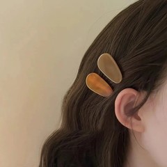 Fashion Vintage Colorful Hair Clip Acetic Acid Drop Shape Hairpin Headdress Hair