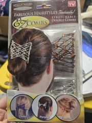 Set Of 2 Stretchable EZ Combs Bronze & Silver NIP T124