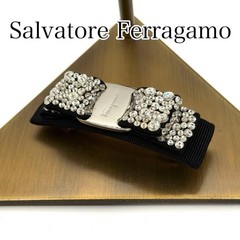 Salvatore Ferragamo Barrette with Vara Ribbon, Jewels, and Logo