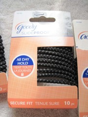 10 Goody Stay Put Slide Proof Hold Stay Secure Fit Elastic Ponytailer Hair Bands