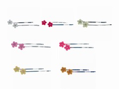 USA MOGHANT FLOWER Bobby Pin Hair Clip Hairpin Rhinestone Crystal Elegant BO12