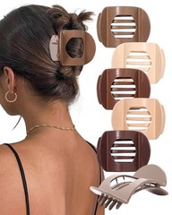 1 Count (Pack of 6), Light Brown+Dark Brown+Light Brown+Off-White+Chestnut