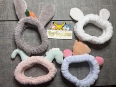 Korean K Pop Cute Animal Ears Girl Soft Stretchable Headbands Brand New Set of 4