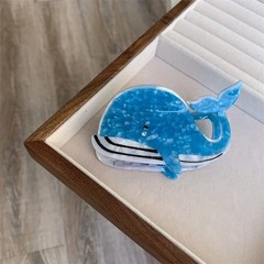 Piper K Glitter Dolphin Hair Barrette – Adorable Sea Creature Clip