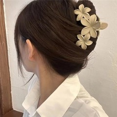 4PCS Large Flower Hair Claw Clips Non-Slip Matte Strong Hold for Thick Hair