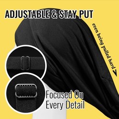 100% Mulberry Silk Lined Sleep Cap Bonnet for Curly Hair and Braid